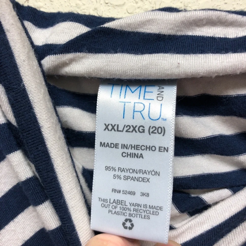 2- Striped Navy/White Time and True Maxi Skirts and black/white Apt 9 both XXL